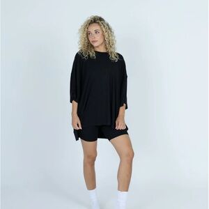 Foxy Kind All Weekend Long Black Oversized T-Shirt size XS